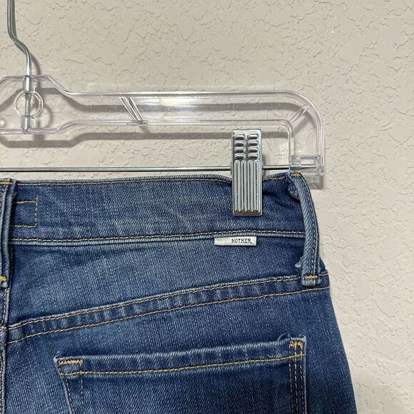 Mother The Runway Out Of The Blue Jeans Women’s Size 24 Denim Straight Leg - Picture 8 of 10